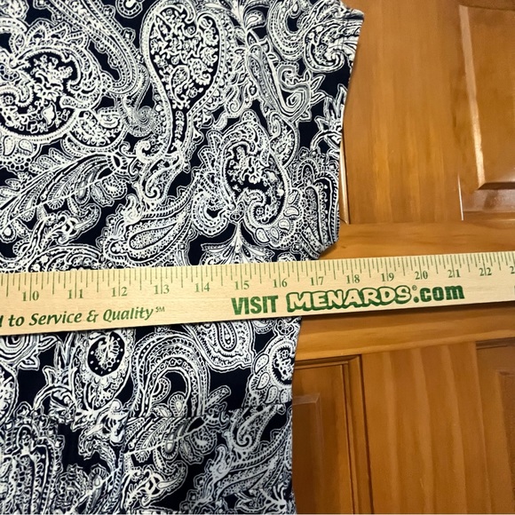 Land’s End Blue/White Paisley Design Maxi Dress Size Medium Petite 10-12 - Picture 6 of 6